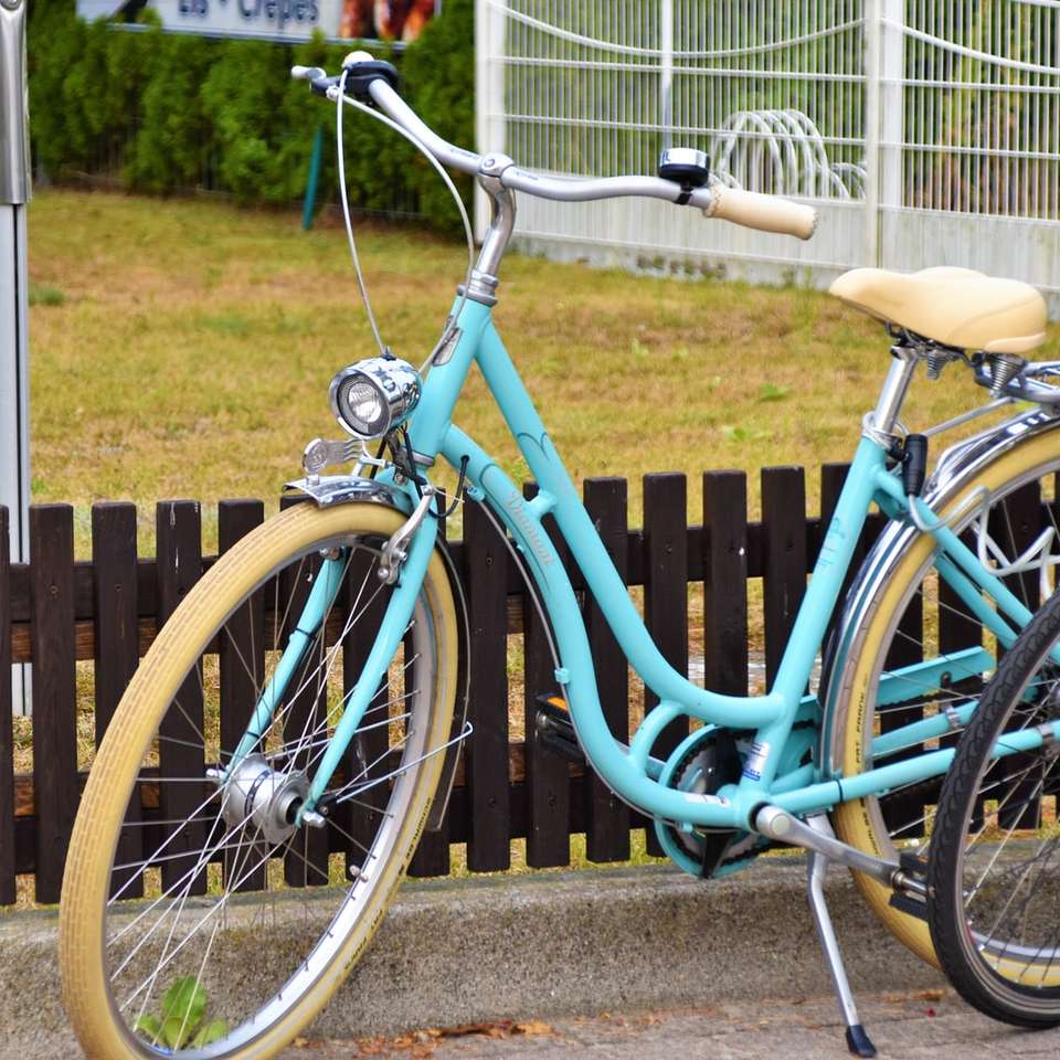teal beach cruiser bicycle sliding puzzle online