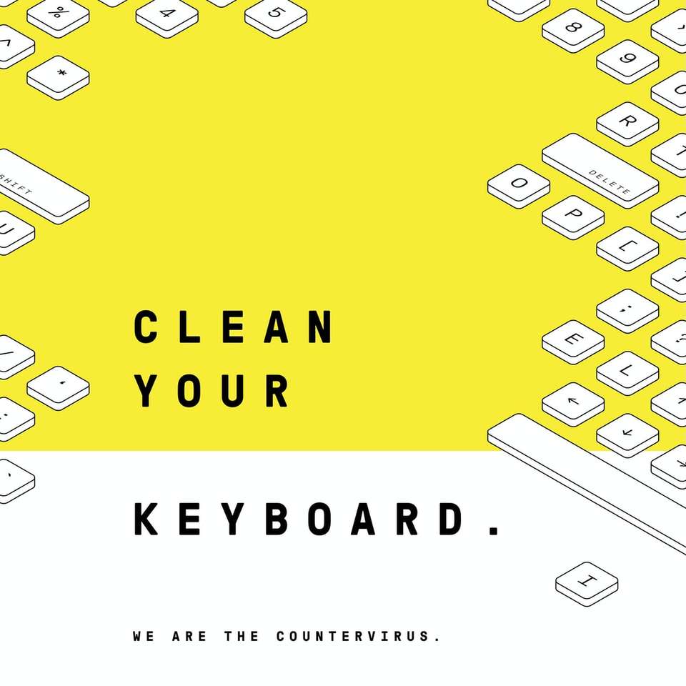 Limpe o seu teclado puzzle online