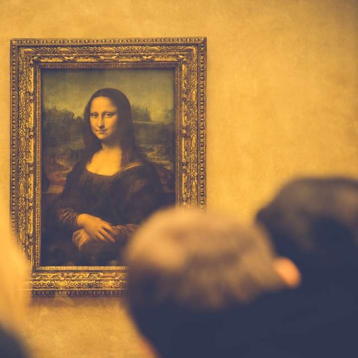 Mona Lisa malt Online-Puzzle