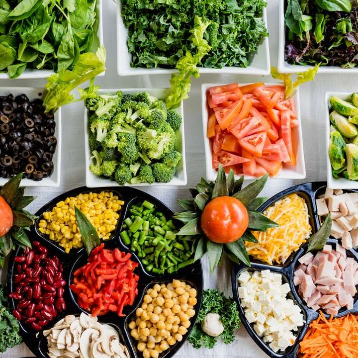 macro-opname van groente veel online puzzel