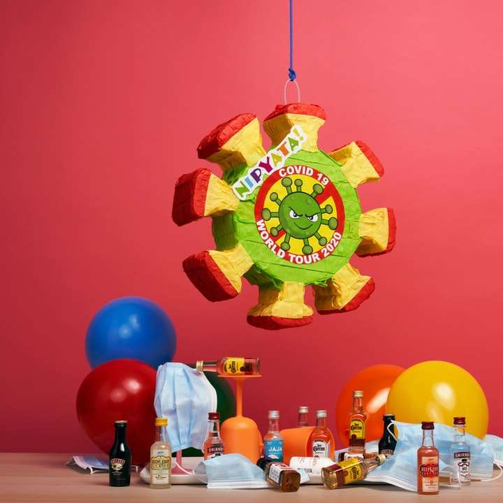 balão vermelho verde e amarelo puzzle deslizante online