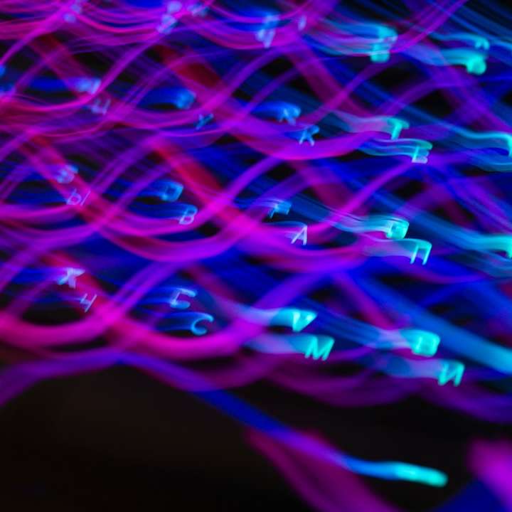 fialové a bílé světlo digitální tapety online puzzle