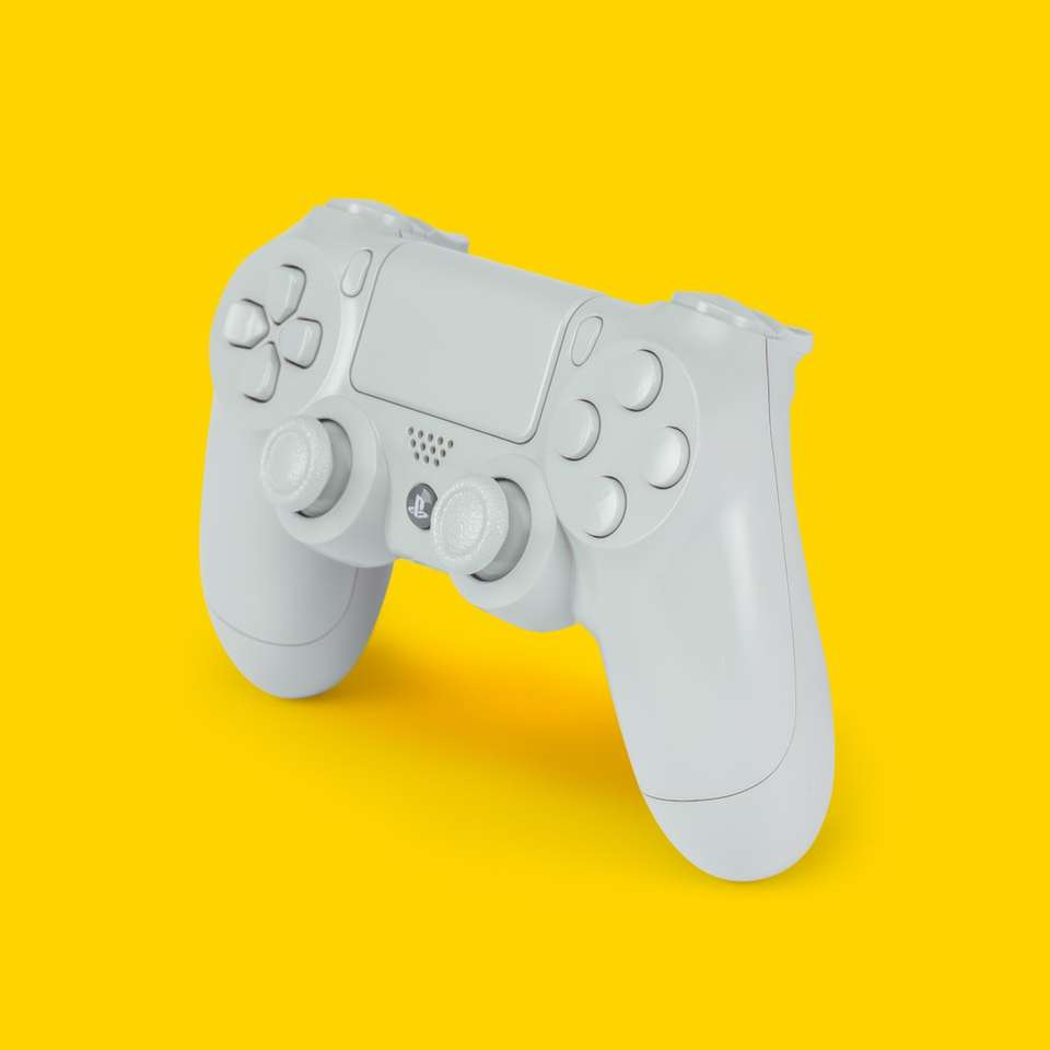 weißer PS4 Dualshock 4 Online-Puzzle