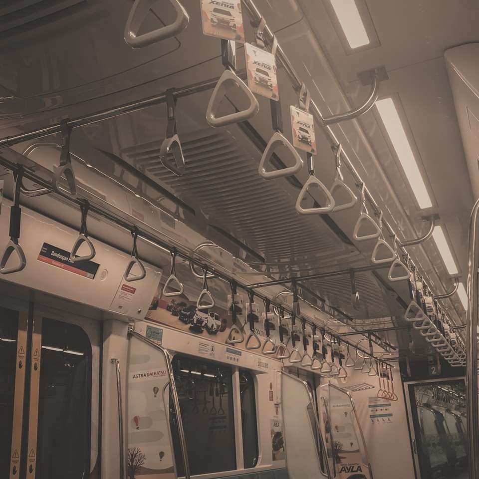 бял и черен интериор на влака онлайн пъзел