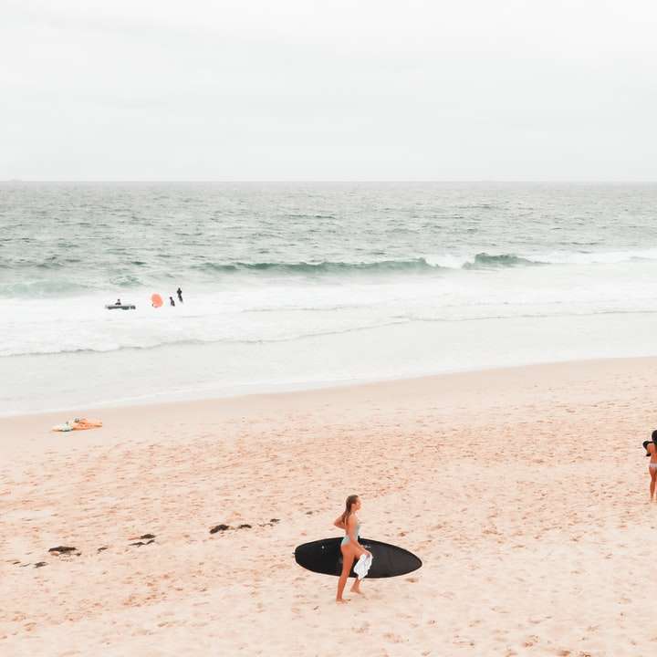 mensen op het strand overdag schuifpuzzel online