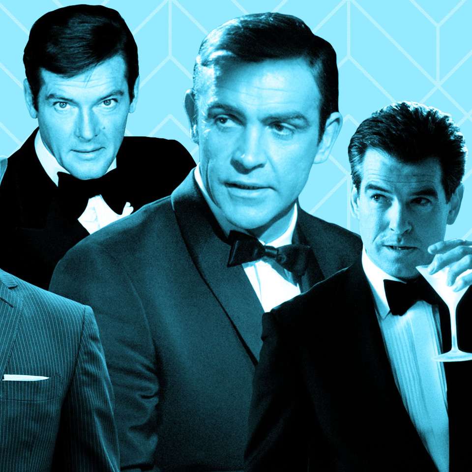 James Bond Blue posuvné puzzle online