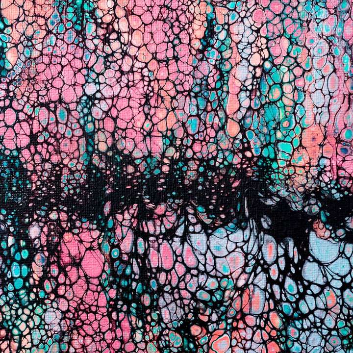 pictură abstractă roșie și neagră alunecare puzzle online