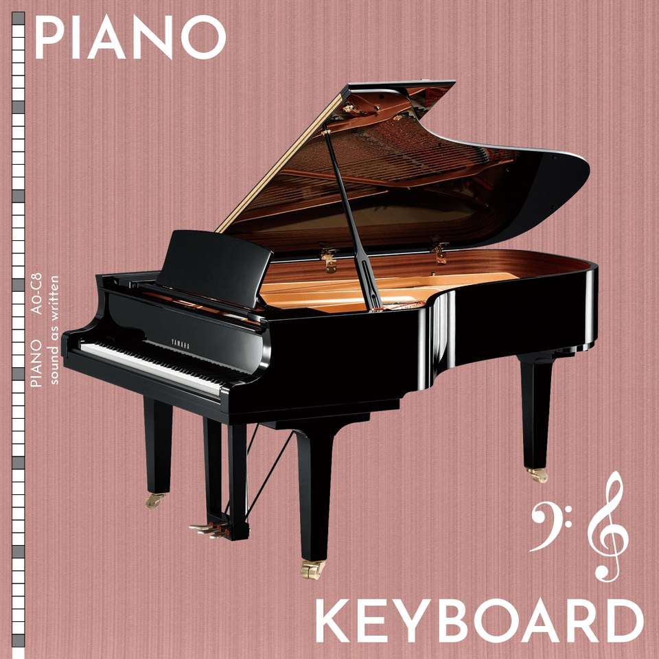Piano - tangentbord glidande pussel online