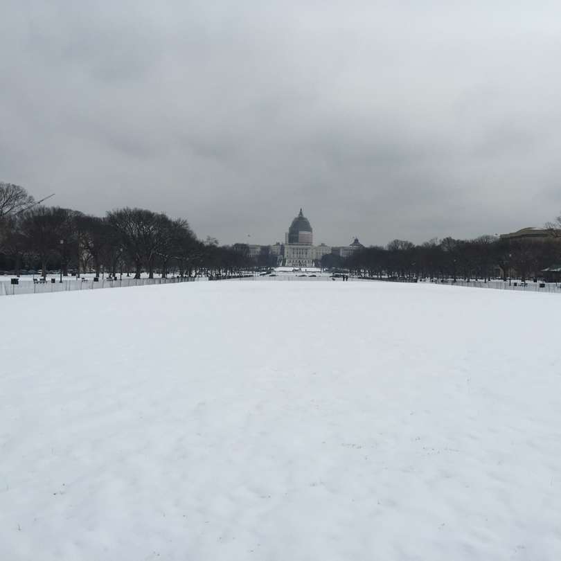 câmpul acoperit de zăpadă în timpul zilei puzzle online