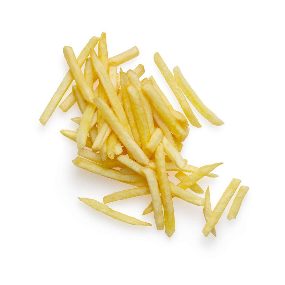 картопля фрі на білому тлі онлайн пазл