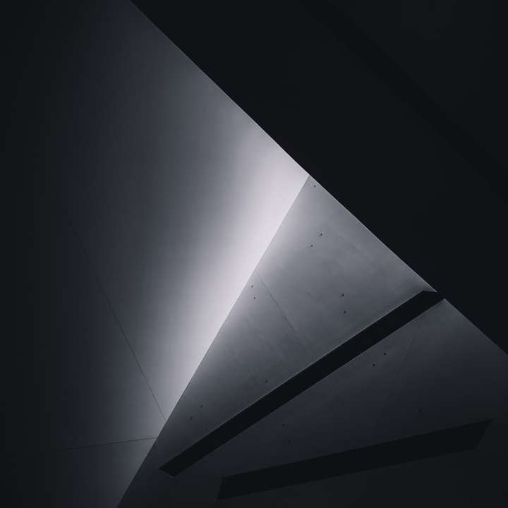 grayscale photo of a tunnel sliding puzzle online