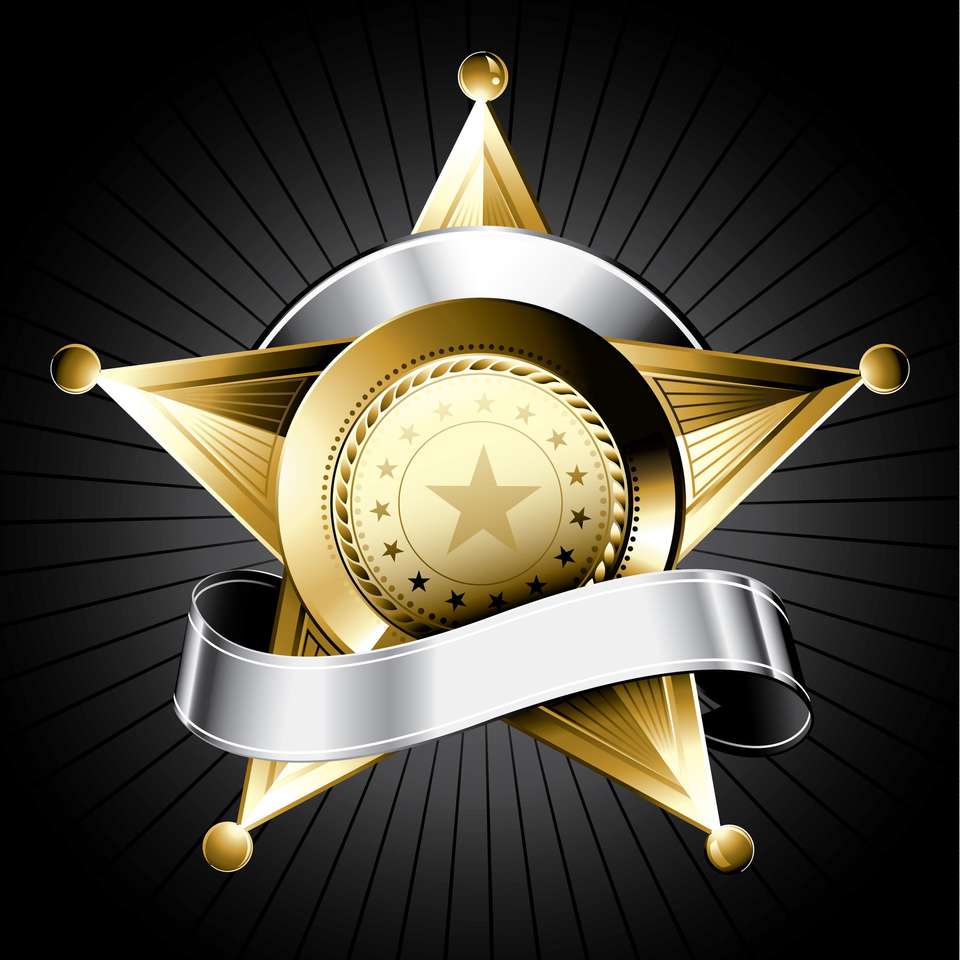 Sheriffs Star. Schiebepuzzle online