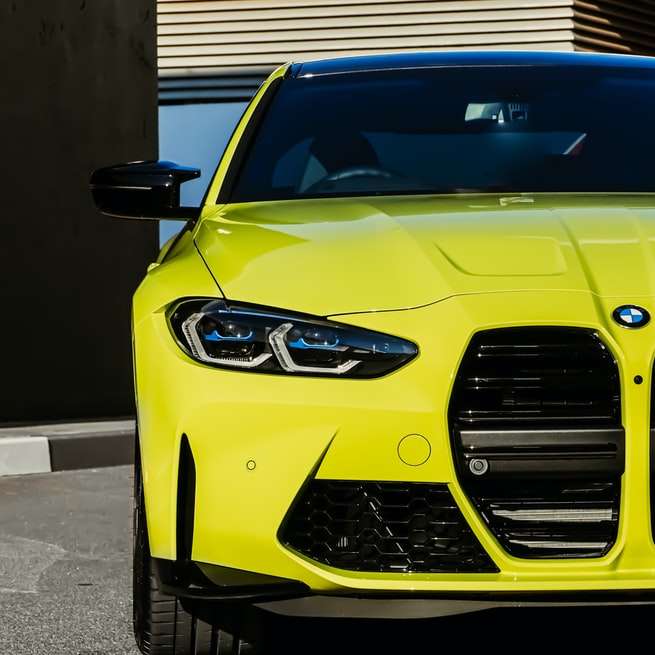 Gele BMW M 3 Coupe schuifpuzzel online