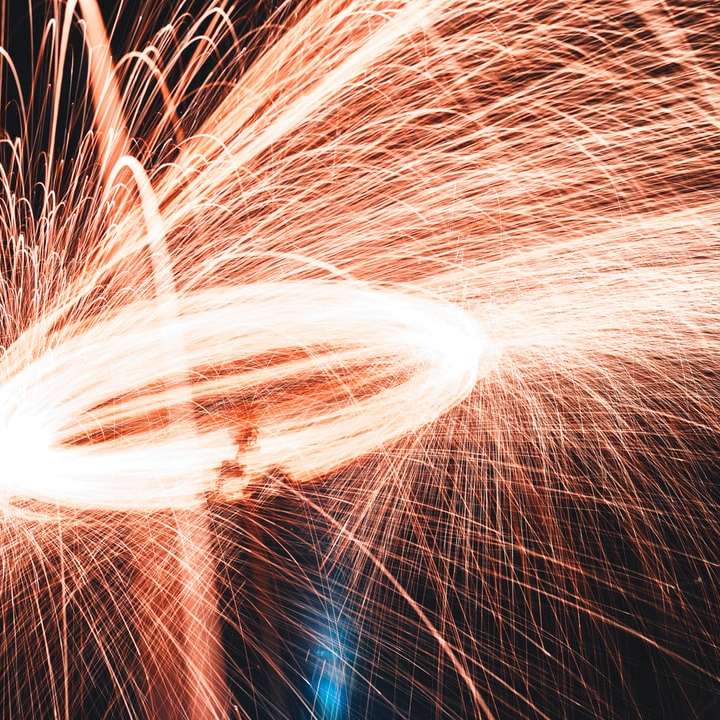 staalwolfotografie van vuurwerk schuifpuzzel online