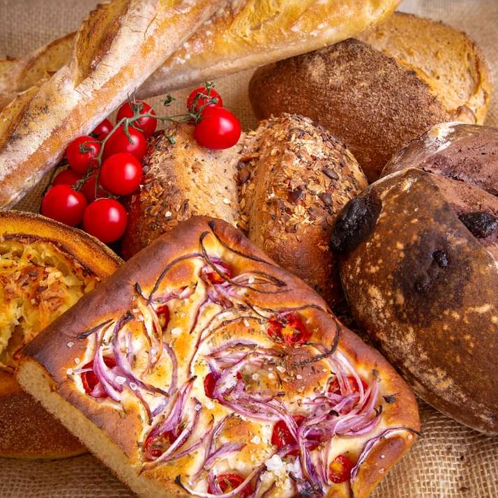 bröd med skinka och ost glidande pussel online