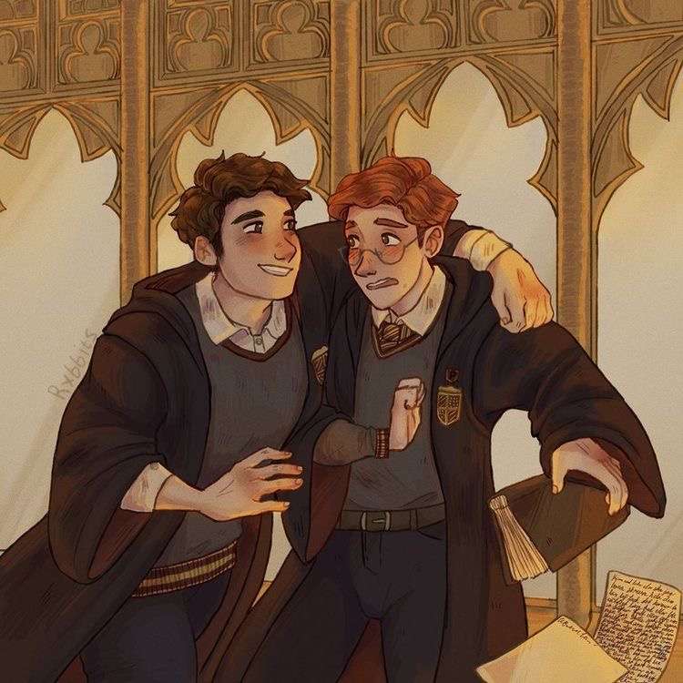 Harry och Neville glidande pussel online