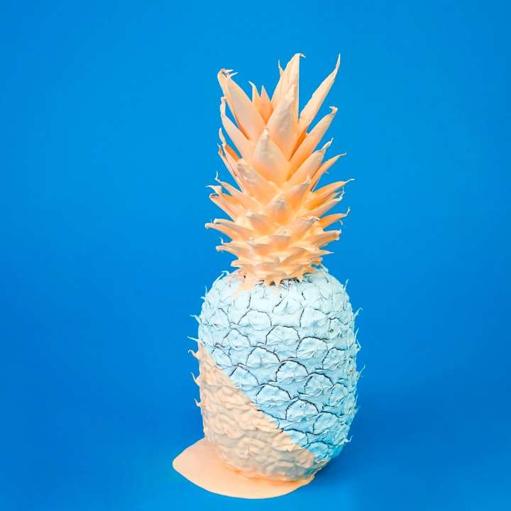 teal and orange pineapple decor online puzzle