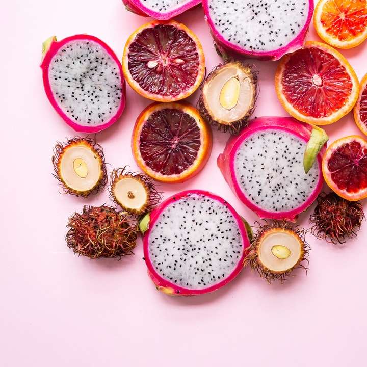 плоска фотография на цитрусови плодове и дракон плъзгащ се пъзел онлайн