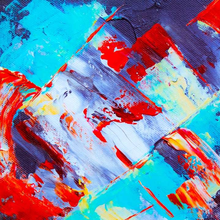 многоцветна абстрактна живопис плъзгащ се пъзел онлайн