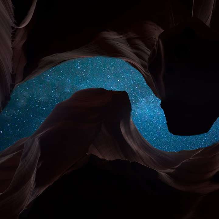 notte stellata blu puzzle scorrevole online
