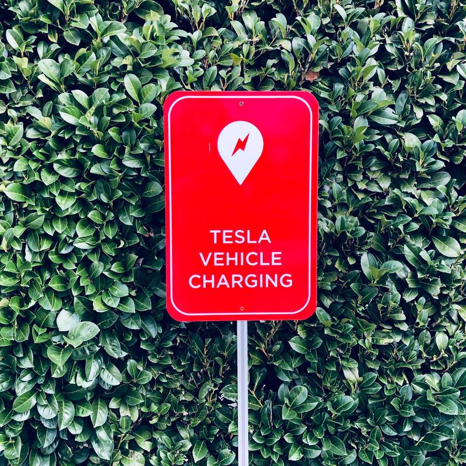 Tesla Vehicle Charging sign sliding puzzle online
