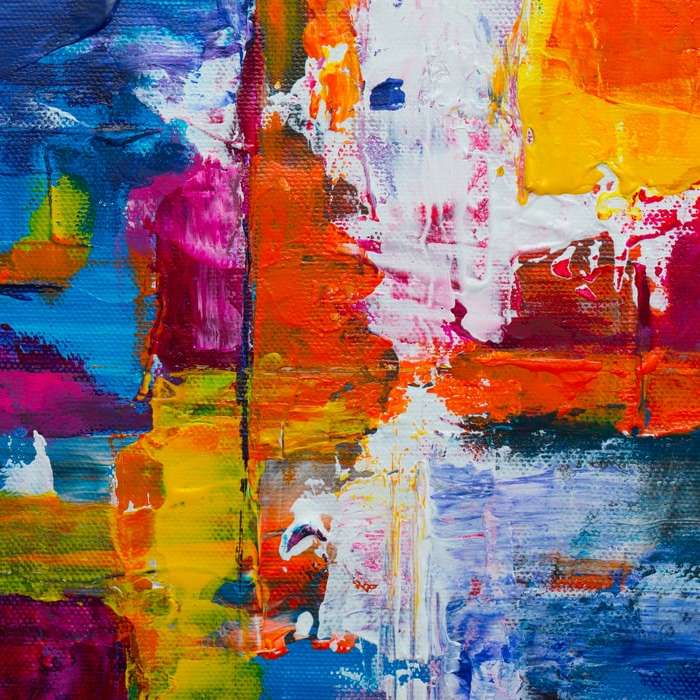 peinture abstraite multicolore puzzle coulissant en ligne