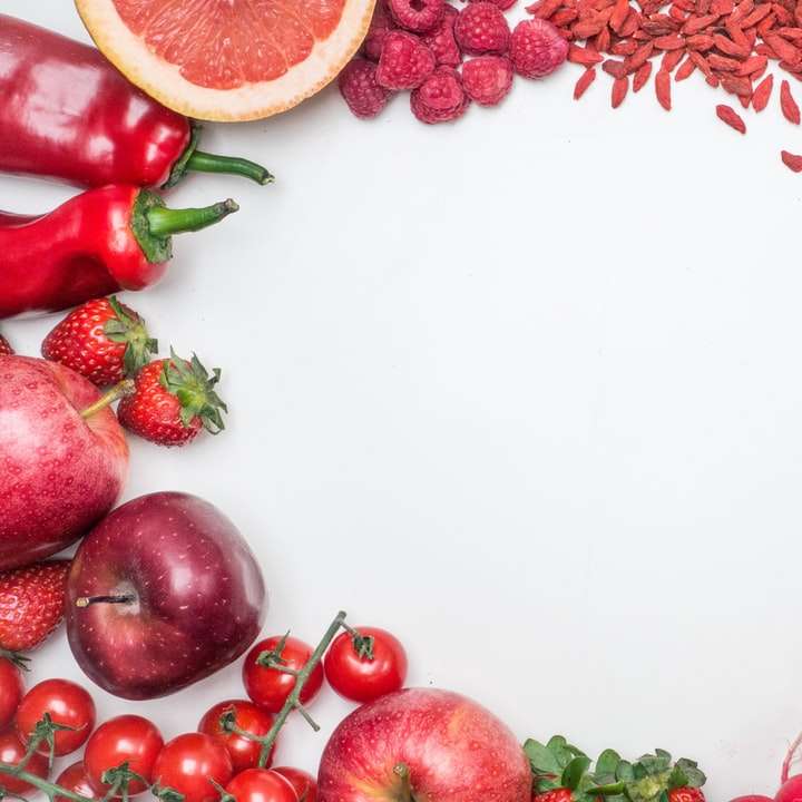 frutas e vegetais na mesa puzzle online