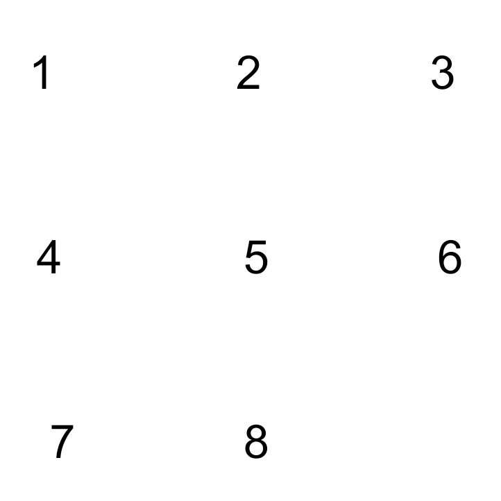 Put number in order sliding puzzle