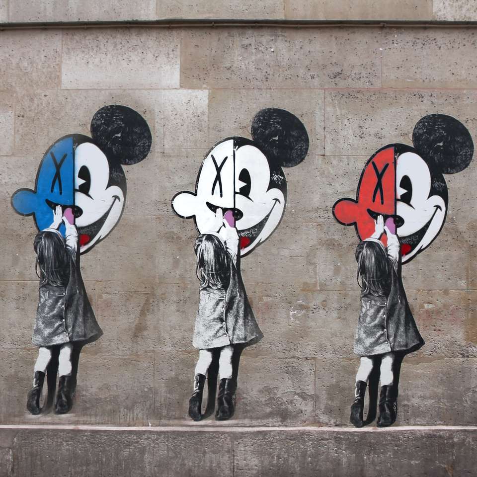 Mur imprimé Mickey Mouse puzzle en ligne