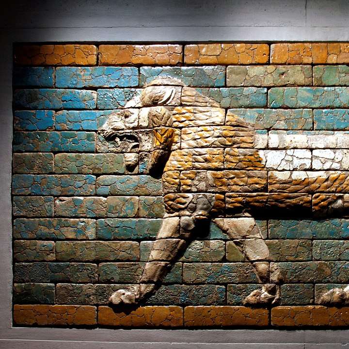 Babylonský lev posuvné puzzle online