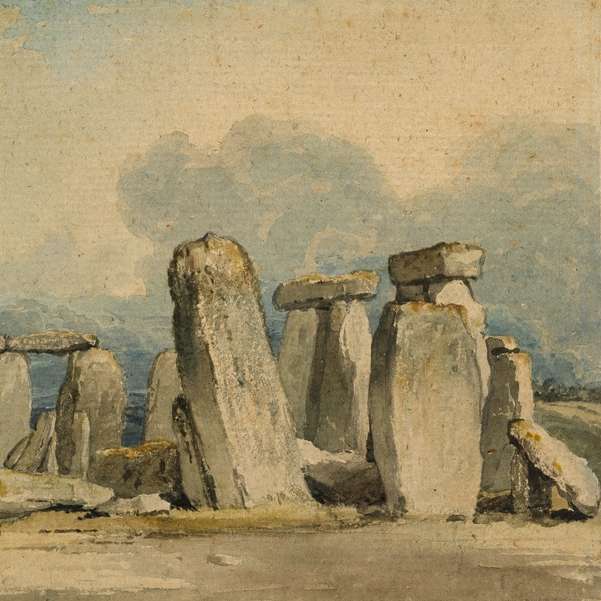 Målning av Stonehenge glidande pussel online