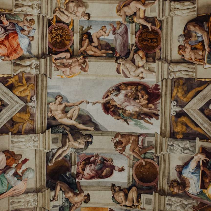 arte del soffitto della Cappella Sistina puzzle online