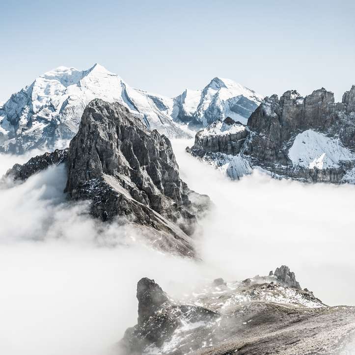 пейзажное фото горных альп онлайн-пазл