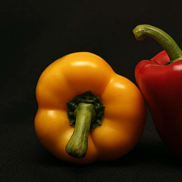 two red and orange bell peppers online puzzle