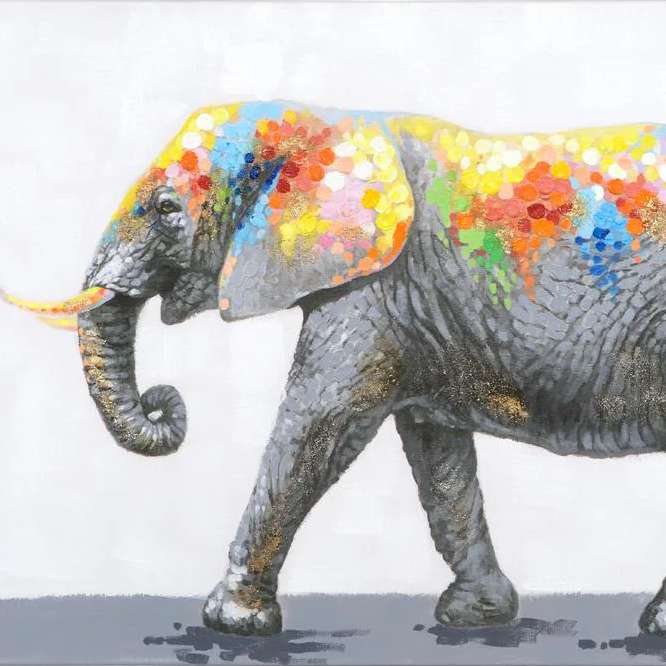 sloní umění online puzzle