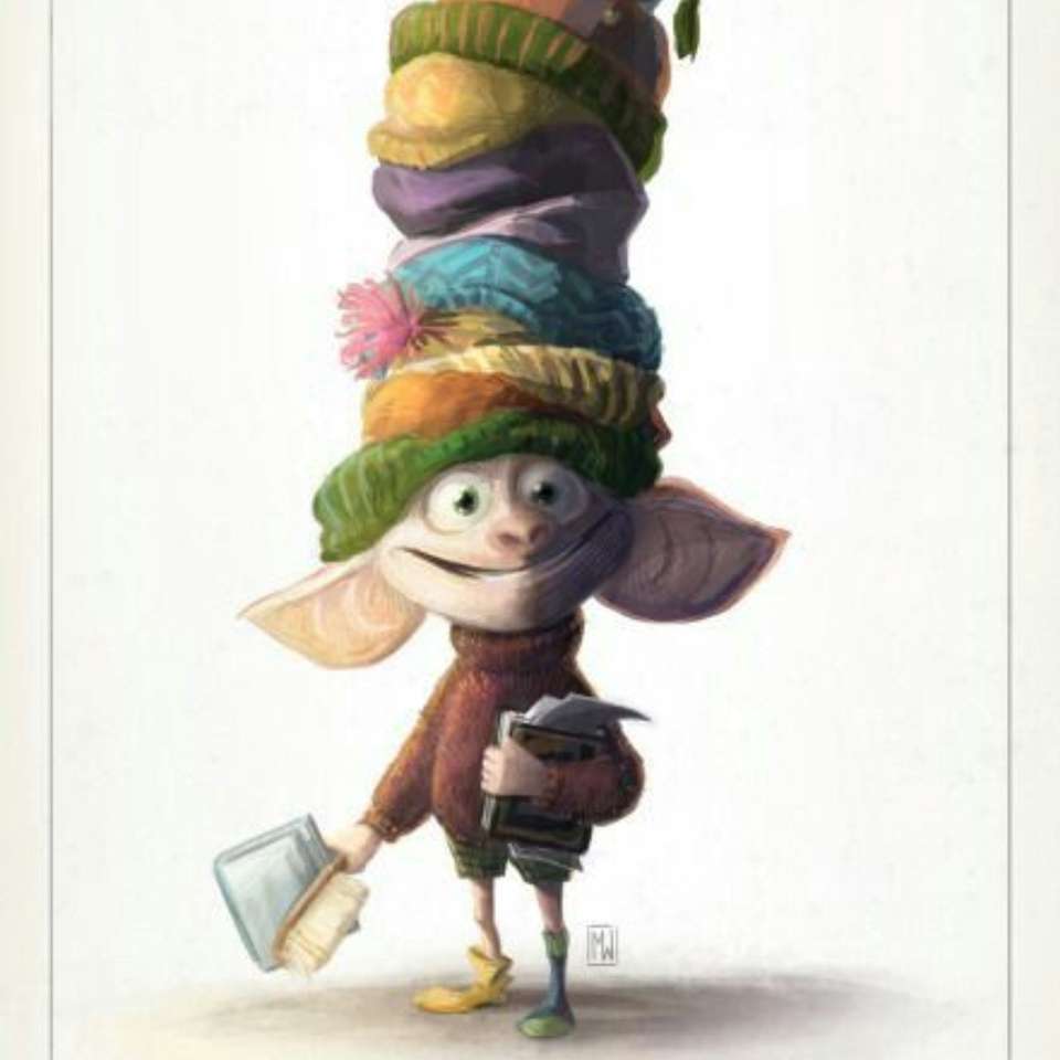 Dobby in hats sliding puzzle online
