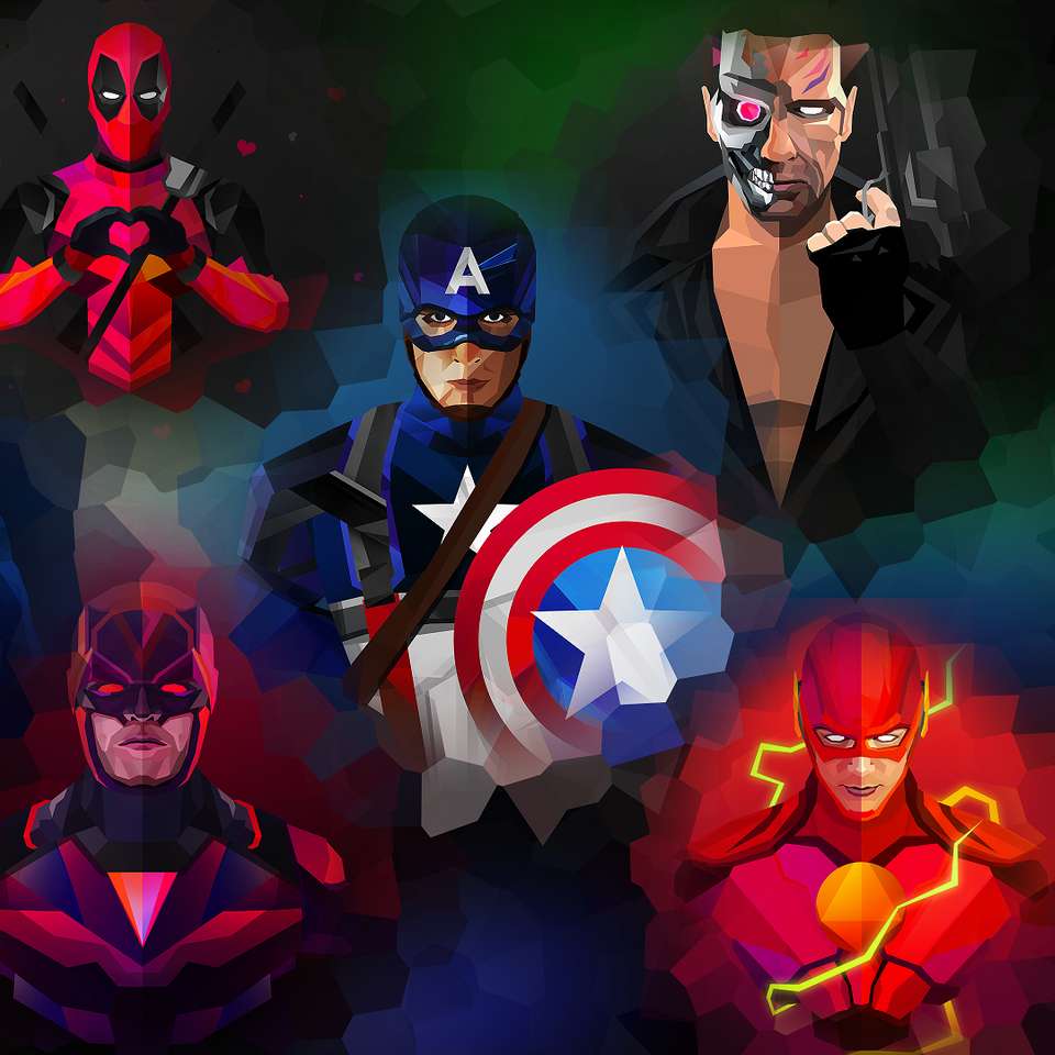 SUPER HEROES Dynamic posuvné puzzle online