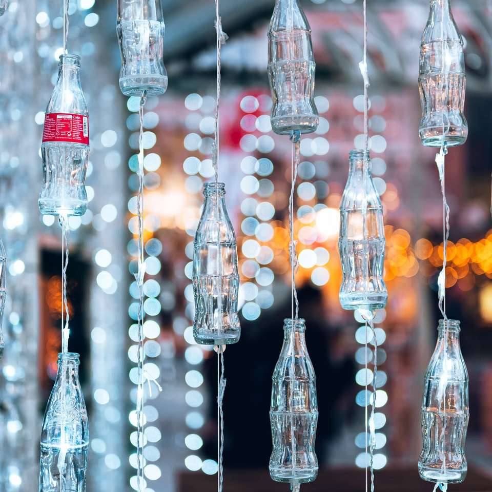 lote de lâmpada pendente de vidro transparente puzzle deslizante online