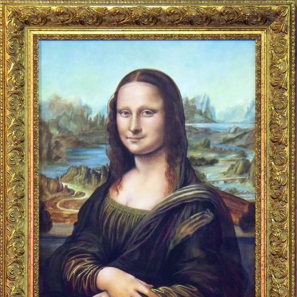 Мона Лиза плъзгащ се пъзел онлайн