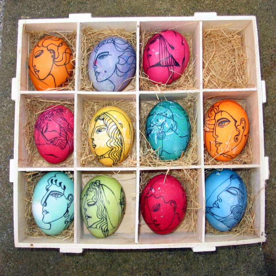 Великденски яйца плъзгащ се пъзел онлайн