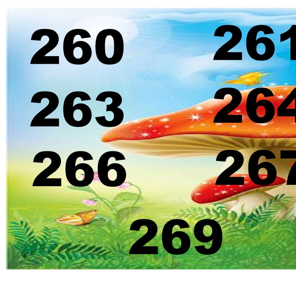 familia numerelor de la 260 la 270 alunecare puzzle online