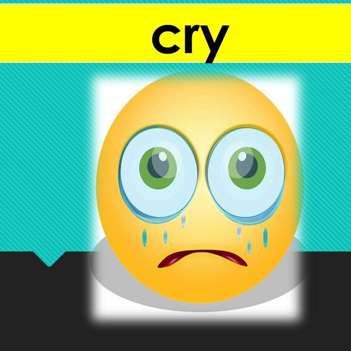 action word - cry online puzzle