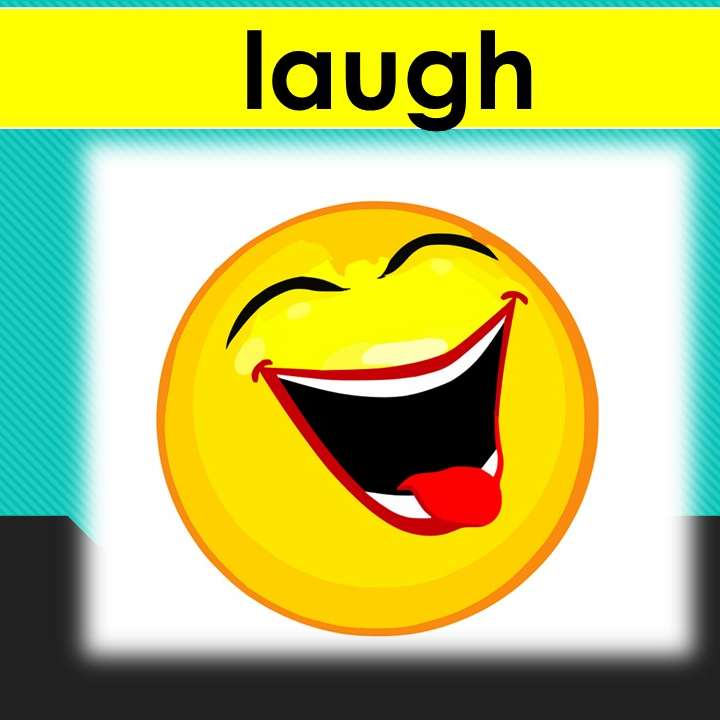 action word - laugh sliding puzzle online