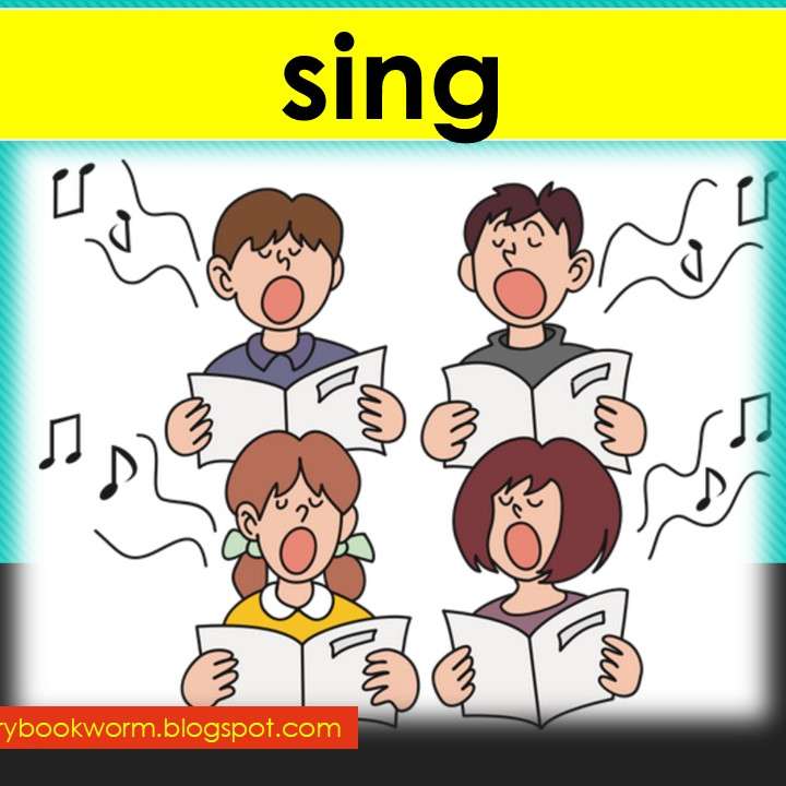 Learn Action word sing online puzzle
