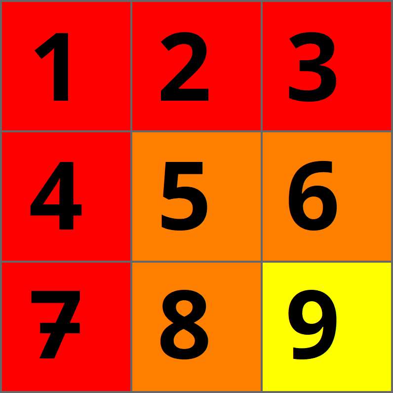 Puzzle 3x3 puzzle scorrevole