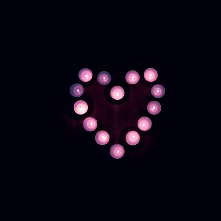 hjärta LED-ljus glidande pussel online