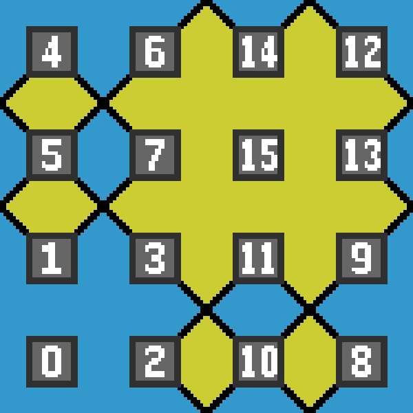 Azulejos Wang puzzle deslizante online