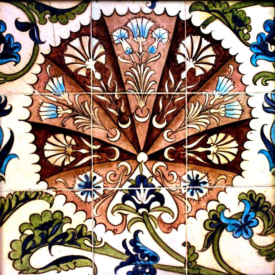 William De Morgan tile online puzzle