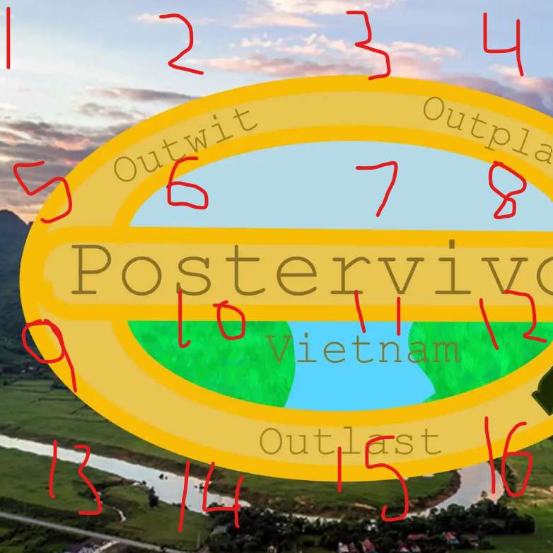 Postervivor Number version sliding puzzle online