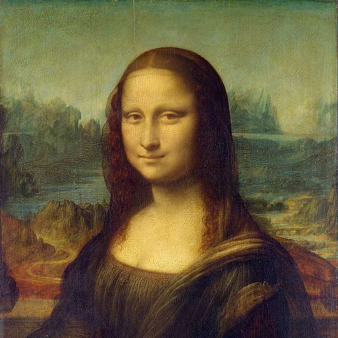 Мона Лиза плъзгащ се пъзел онлайн